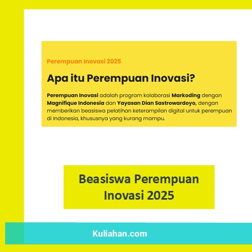 Beasiswa Perempuan Inovasi 2025