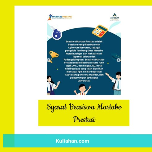 Syarat Beasiswa Martabe Prestasi