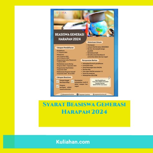 Syarat Beasiswa Generasi Harapan 2024