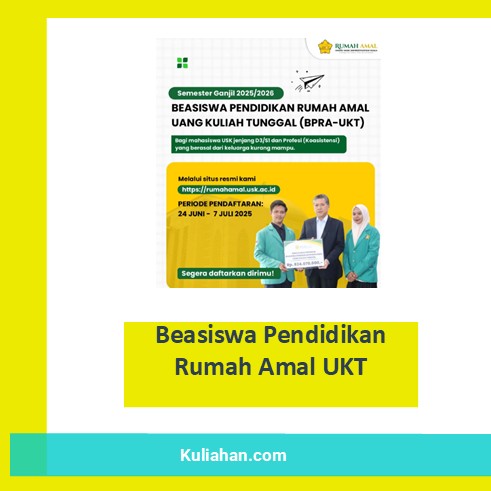 Beasiswa Pendidikan Rumah Amal UKT