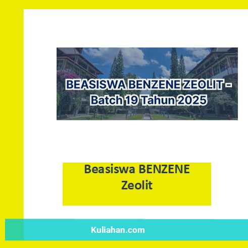 Beasiswa BENZENE Zeolit