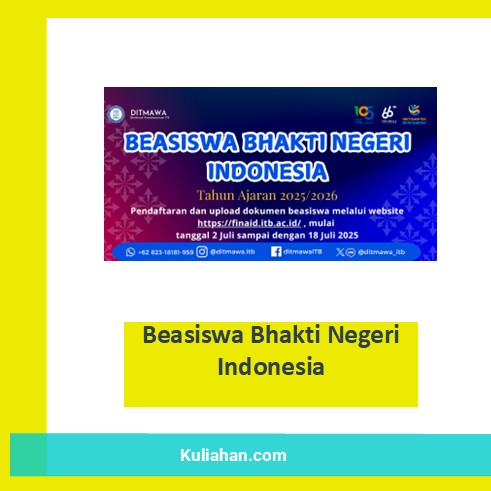Beasiswa Bhakti Negeri Indonesia