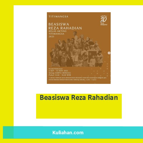 Beasiswa Reza Rahadian