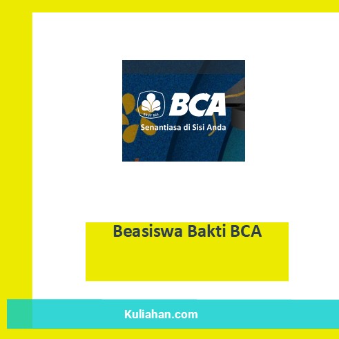 Beasiswa Bakti BCA