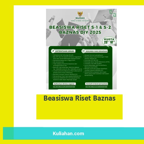 Beasiswa Riset Baznas
