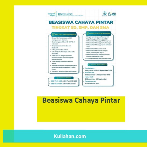 Beasiswa Cahaya Pintar