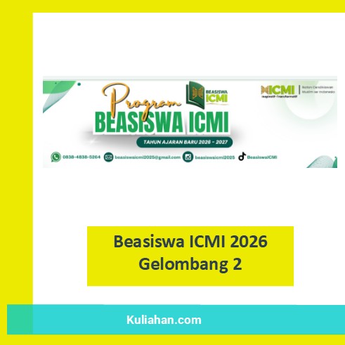 Beasiswa ICMI 2026 Gelombang 2