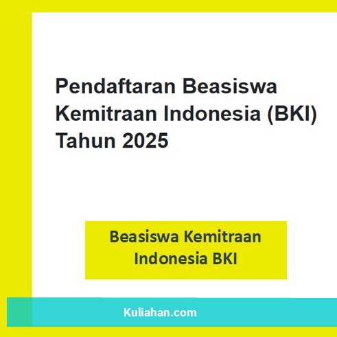 Beasiswa Kemitraan Indonesia BKI