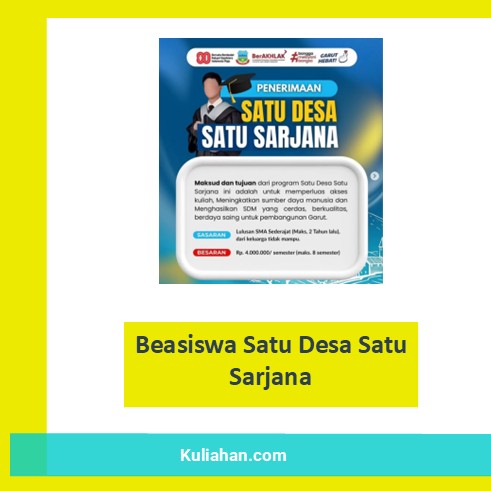 Beasiswa Satu Desa Satu Sarjana