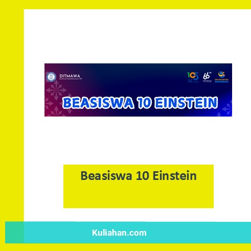 Beasiswa 10 Einstein