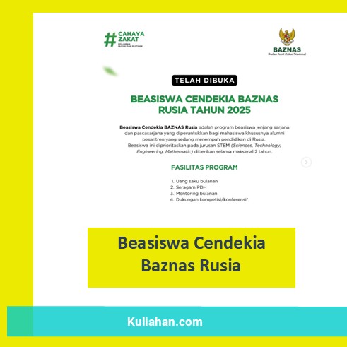 Beasiswa Cendekia Baznas Rusia