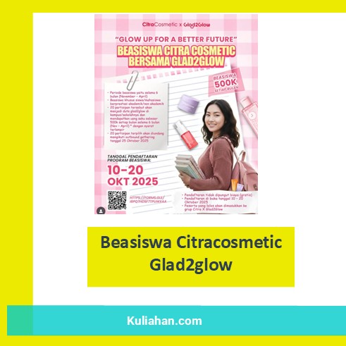 Beasiswa Citracosmetic Glad2glow