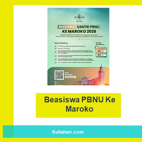 Beasiswa PBNU Ke Maroko