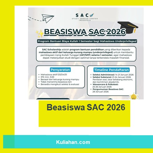 Beasiswa SAC 2026