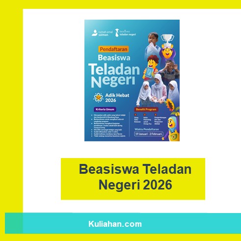 Beasiswa Teladan Negeri 2026