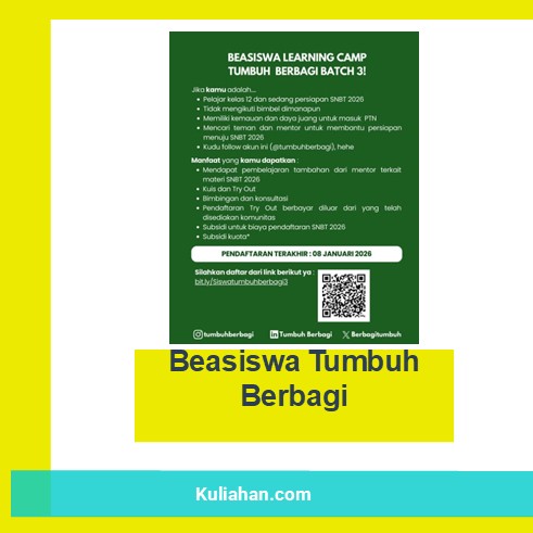 Beasiswa Tumbuh Berbagi