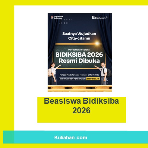 Beasiswa Bidiksiba 2026