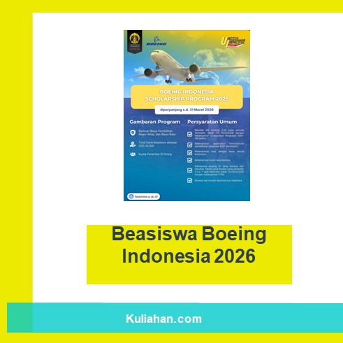Beasiswa Boeing Indonesia 2026