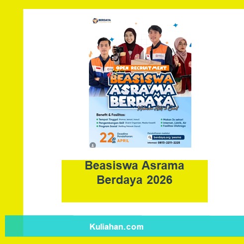 Beasiswa Asrama Berdaya 2026