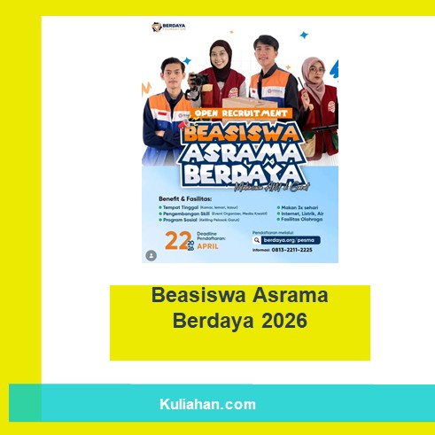 Beasiswa Asrama Berdaya 2026
