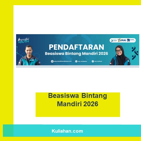 Beasiswa Bintang Mandiri 2026
