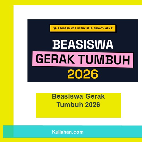 Beasiswa Gerak Tumbuh 2026