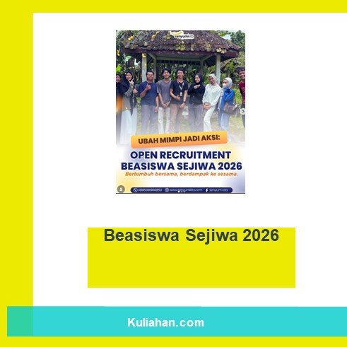 Beasiswa Sejiwa 2026