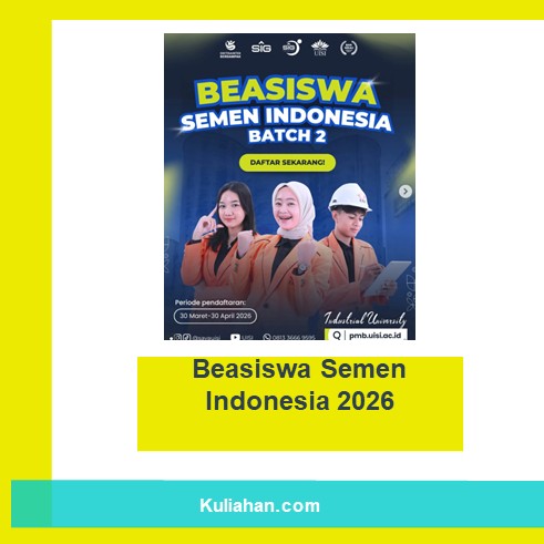 Beasiswa Semen Indonesia 2026