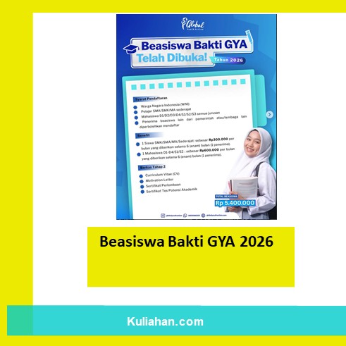 Beasiswa Bakti GYA 2026