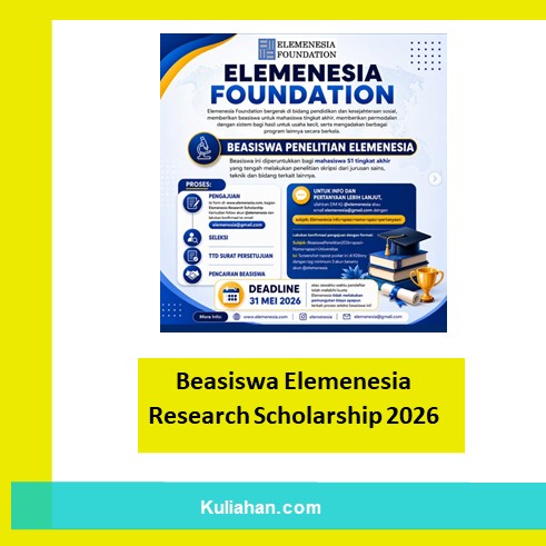 Beasiswa Elemenesia Research Scholarship 2026