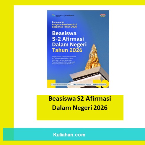 Beasiswa S2 Afirmasi Dalam Negeri 2026