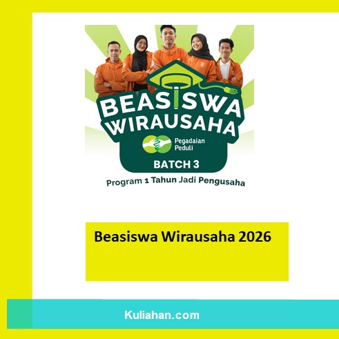 Beasiswa Wirausaha 2026