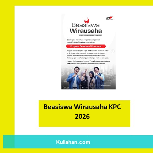 Beasiswa Wirausaha KPC 2026