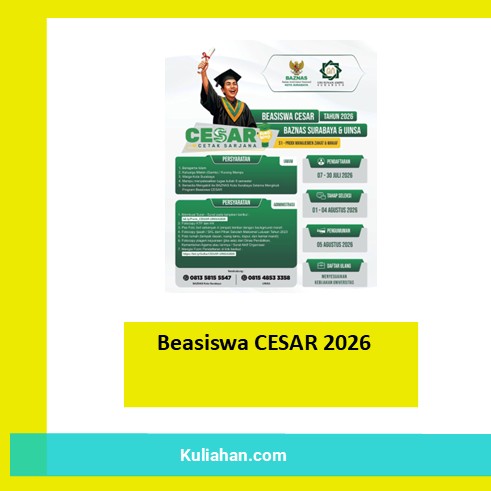 Beasiswa CESAR 2026