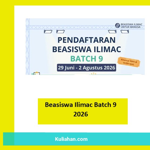 Beasiswa Ilimac Batch 9 2026