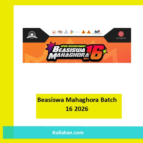 Beasiswa Mahaghora Batch 16 2026