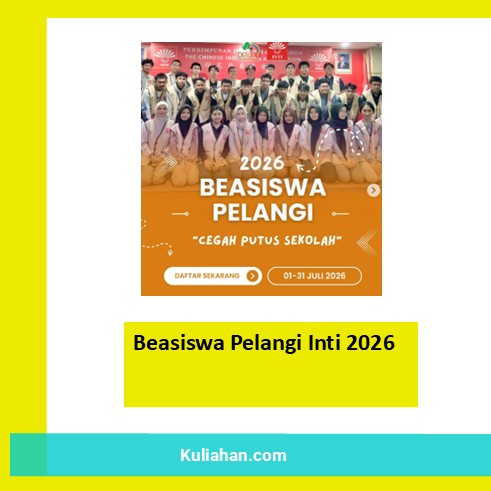 Beasiswa Pelangi Inti 2026