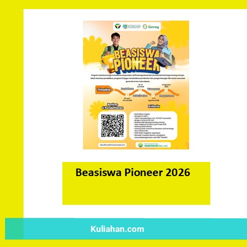 Beasiswa Pioneer 2026
