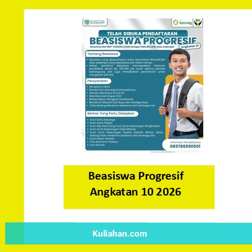 Beasiswa Progresif Angkatan 10 2026