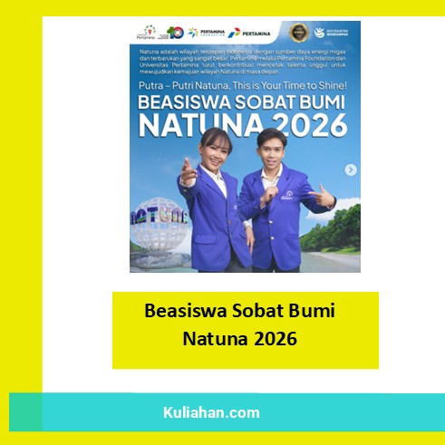 Beasiswa Sobat Bumi Natuna 2026